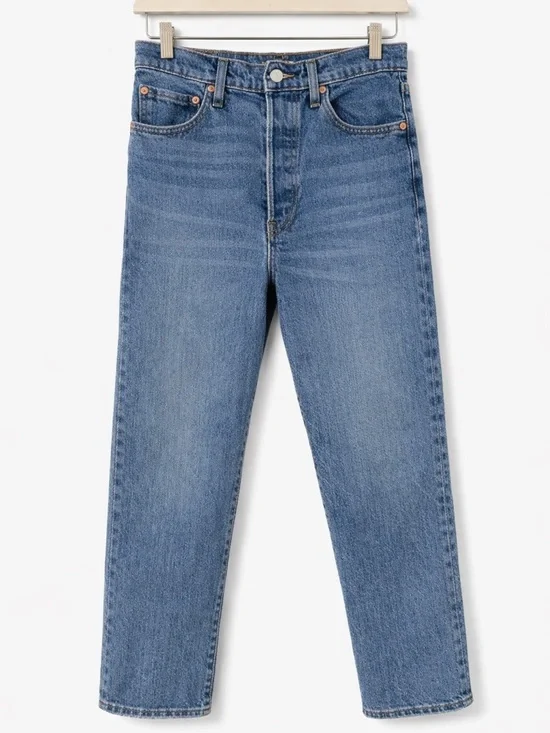 Levi’s Premium Ribcage Straight Jeans Size 28 Viral Trending Spring - Picture 4 of 12